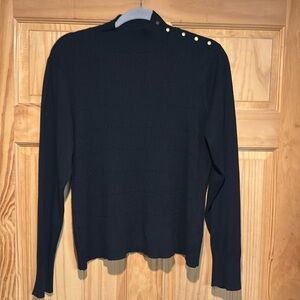 Mock turtleneck dressy sweater